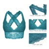 SHEKINI brasier de encaje para mujer, sin varillas, acolchado, espalda