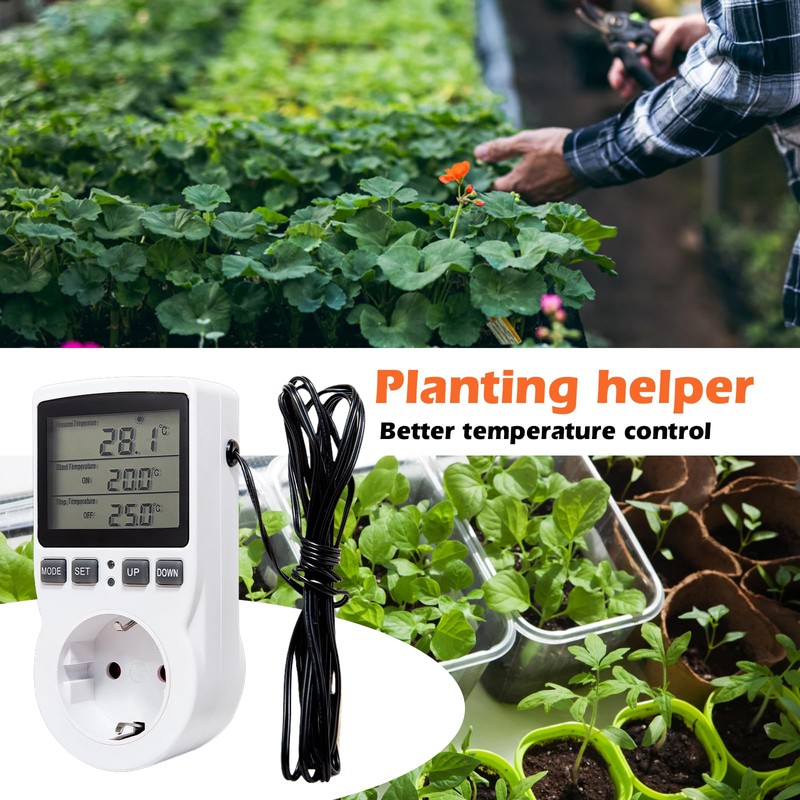 Thermostat Socket Temperature Controller Temperature Switch Socket Thermostat: 230 V