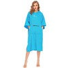 NUZAMAS Surf Poncho Changing Robe with Hood Cotton Mid-Sleeved Soft