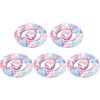 5PCS Round Hand Grip Ring Printed Silicone Fidget Toy Finger