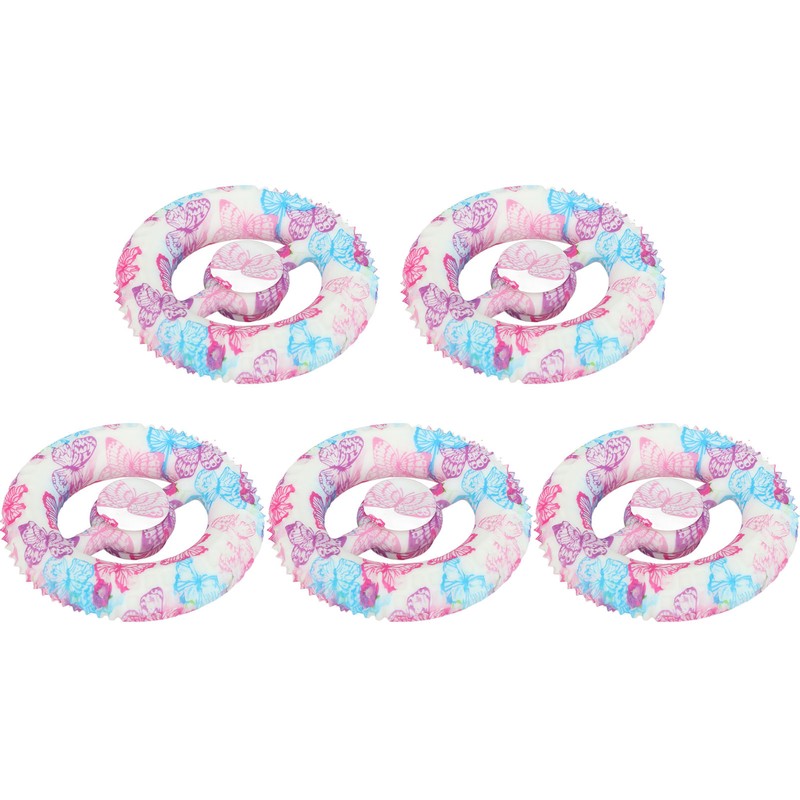 5PCS Round Hand Grip Ring Printed Silicone Fidget Toy Finger