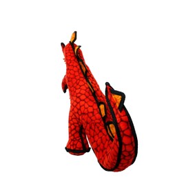 TUFFY - World's Tuffest Soft Dog Toy - Dinosaur Destructosaurus - Multiple Layers. Made Durable, Strong & Tough. Interactive Play (Tug, Toss & Fetch). Machine Washable & Floats. (Regular 2 Pack)