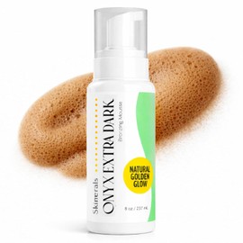 Skinerals Self Tanner Sunless Bronzer Onyx EXTRA DARK with Natural and Organic Ingredients for Safe Alternative to Sun Tanning (8 Ounce Extra Dark)