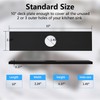 KWODE 10”Black Square Hole Cover Deck Plate for Kitchen or