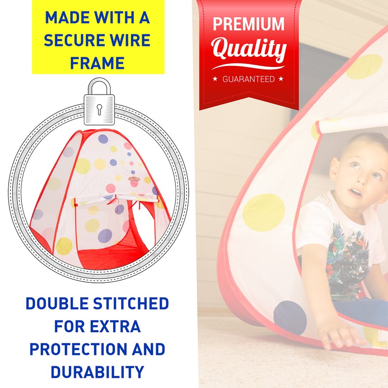 Kids Ball Pit Pop up Play Playhouse Tent, for Boys