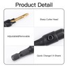 Leogony 12PCS Countersink Drill Bit Set, Quick Counter Sink Drill