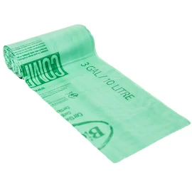 BioBag Small Compostable and Biodegradable Kitchen Bags for Food Scraps, 10 Litre, 48 Count, green (187014)