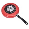 Frying Pan Wall Clock Aluminum Kitchen Pot Decorative Hanging Clocks