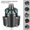 TOPGO Kfz-Halterung für Getränkehalter, verstellbare Kfz-Halterung für Smartphones, schwarz