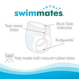 Swimmates Adult Swim Underwear, Pull-up with Tear-Away Side Seams, Unisex, Disposable, Youth XL (22"- 36" Waist) Adult Small, 22 Count (Pack of 1)