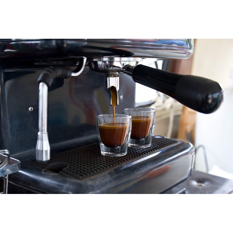 Feelino Espressotasse Glas Doppelwandig, Espresso Gläser im 6er-Set, Glas-Espressotassen mit