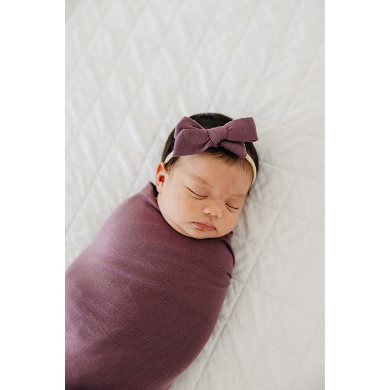 Classic Nylon Bow "Plum" by Copper Pearl