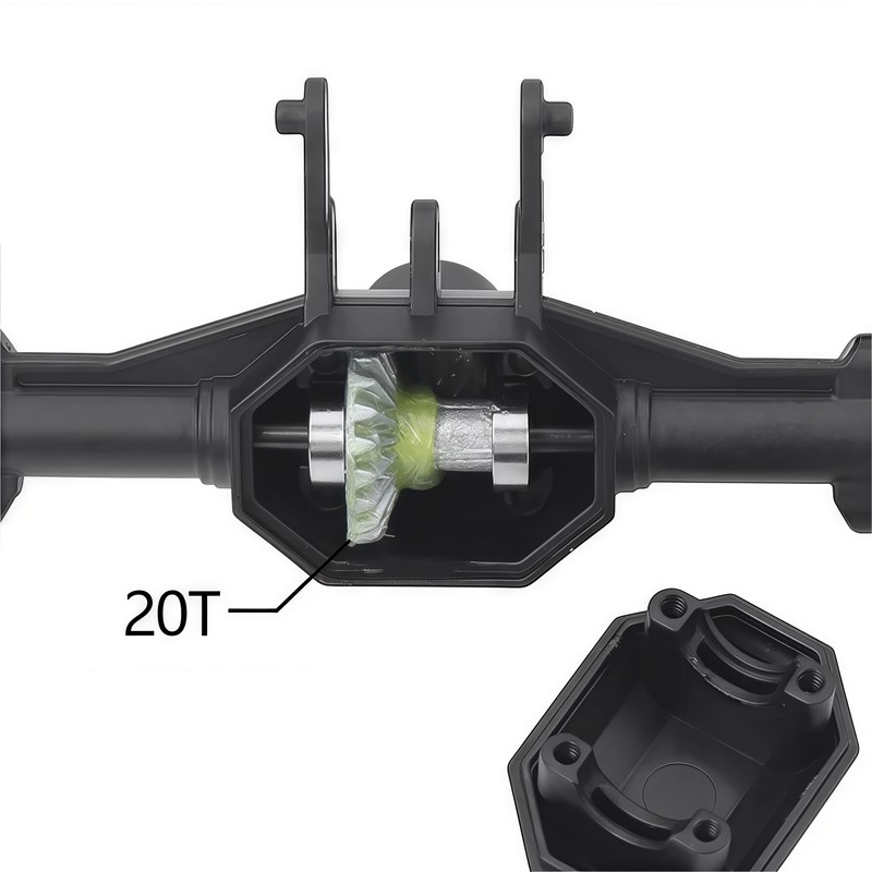 TRX4M Axles Complete Set- TRX4M Front & Rear Straight Axle