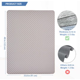 RccugmatS Office Chair Mat for Hardwood Floor, 36" x 48"Desk Chair Mat for Hard Wood and Tile Floor, Anti-Slip Hard Floor Protector Chair Mat, Floor Protector for Home Office, Champagne/Khaki X