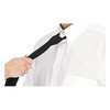 DESERMO Adjustable security tie black with elastic band, safety tie