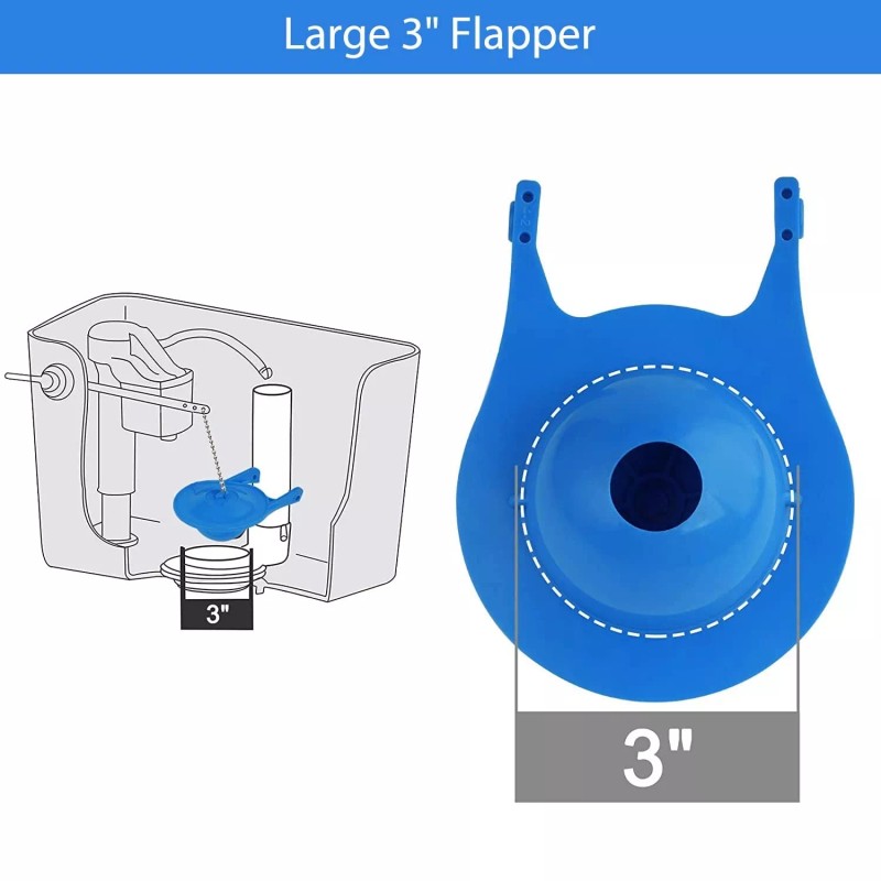 Gerber 99-788 2 Pack 3 Inch Toilet Flappers Toilet Flapper