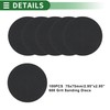 X AUTOHAUX Sandpaper Hook & Loop Sanding Sheets 75x75mm Black