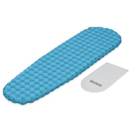 Bestway AlpineLite 69612 69612 Mummy Shaped Air Mat Insulated R-Value 7.6 Lightweight 22 oz Camping Mat Regular Size 6' x 20" x 3"