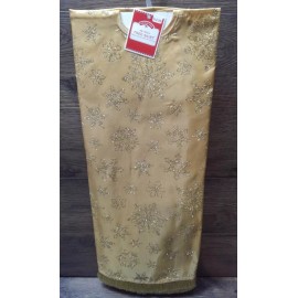 Holiday Time NEW! Holiday Time 48" Gold Glitter Snowflake Christmas Tree Skirt GLITTER!!