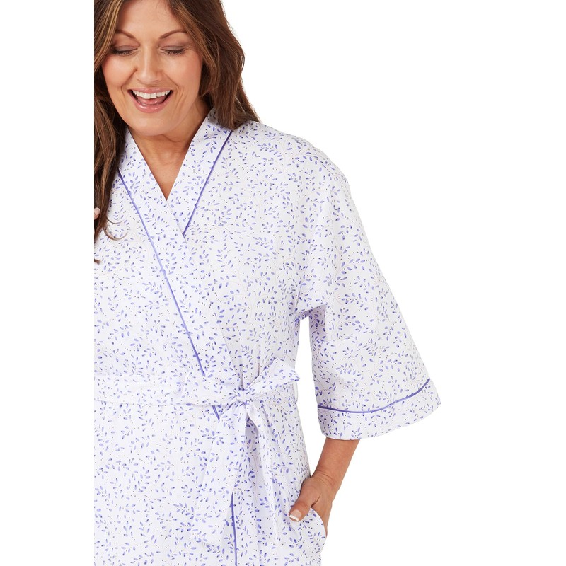 Marlon Womens Betsy Kimono, Blue Swirl, 28-30
