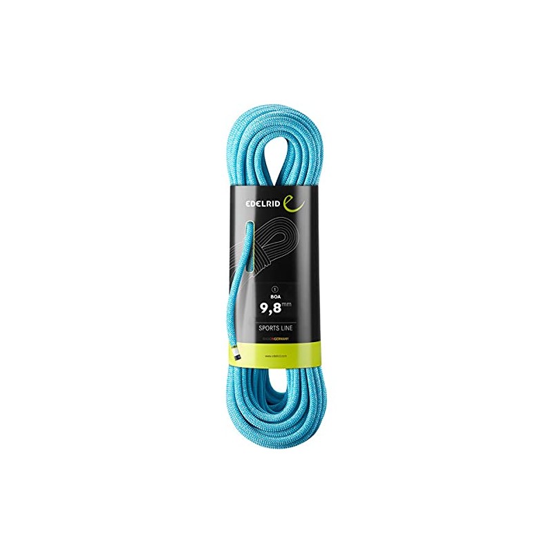 EDELRID Boa 9.8mm Dynamic Climbing Rope - Blue 40m