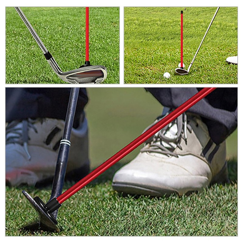 Sosoport Golf Alignment Sticks, Red Direction Stick Swing Training Aid