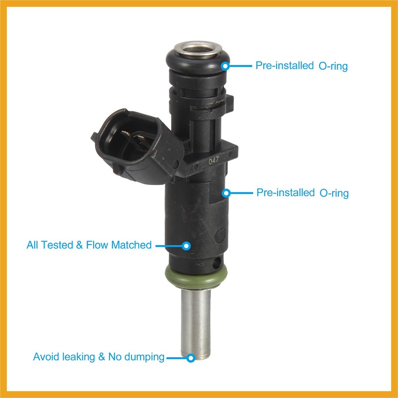 Partuto 5 Pcs 07K906031C Car Fuel Injector Nozzle for VW