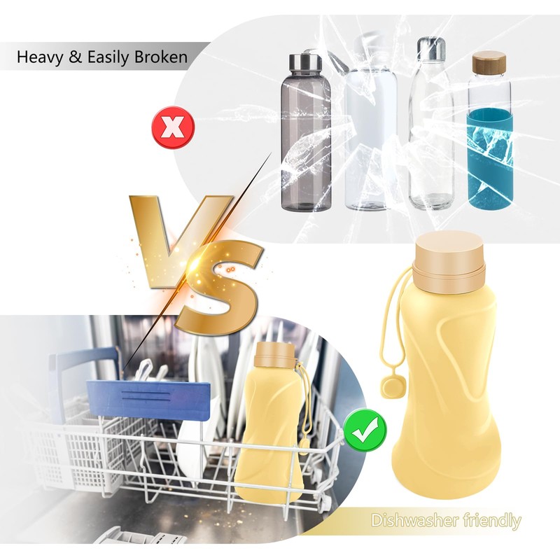 NAVTUE Collapsible Water Bottle (Yellow)