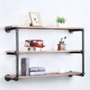 OLDRAINBOW Floating Shelves for Wall Industrial Pipe Shelving,Pipe Shelves with