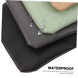 Vaguelly 4pcs Small Cosmetic Pouch Portable Leather Makeup Bag with Self Closing Design for Organizing Earphones Coins Lipstick Small Accessories Lightweight Easy to Clean