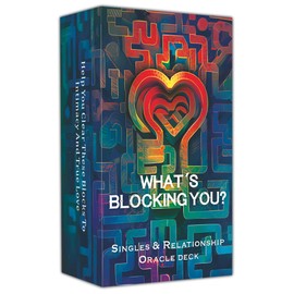 DPEHAKMK What's Blocking You? Singles Relationship Oracle Deck for Beginners, Uncover Emotional Barriers and Gain Clarity in Love and Relationships