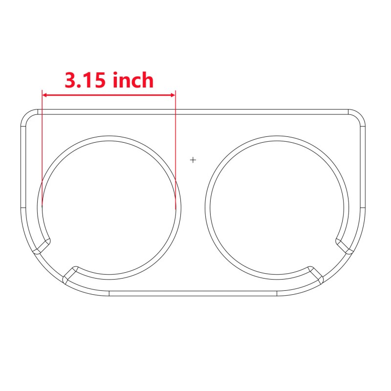 Brocraft Poly Drink Holder for with Rail Mount Bracket /