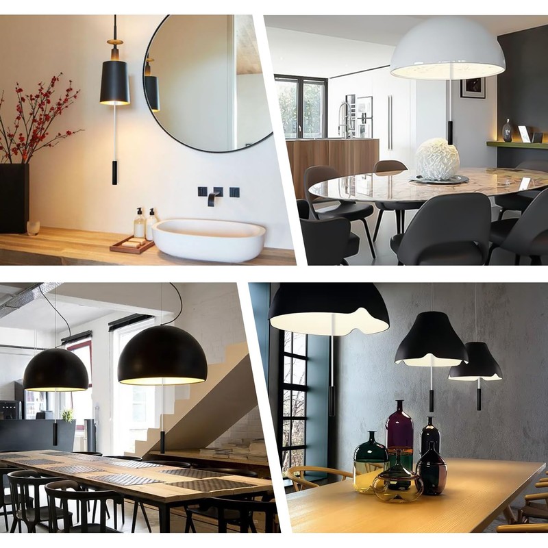 SUBTAVIK 2Pcs Light Pull Cord, 150CM Length Bathroom Pull Cord