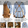 Moslyn Luxury Waxed Canvas Shop Apron Heavy Duty Work Apron