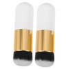 Healvian 2pcs Makeup Brush Set Cream Bronzer Foundation Blush Brush