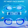 MOMUSE Kinder Schwimmbrille 2er Pack, mit 3-Size Nasenpads, Pool Brillen