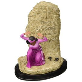 African American Expressions – Power in The Name of Jesus Figurine | Inspirational African American Home Décor Statue | Unique Black Collectible for Mothers, Women, and Spiritual Gift Giving