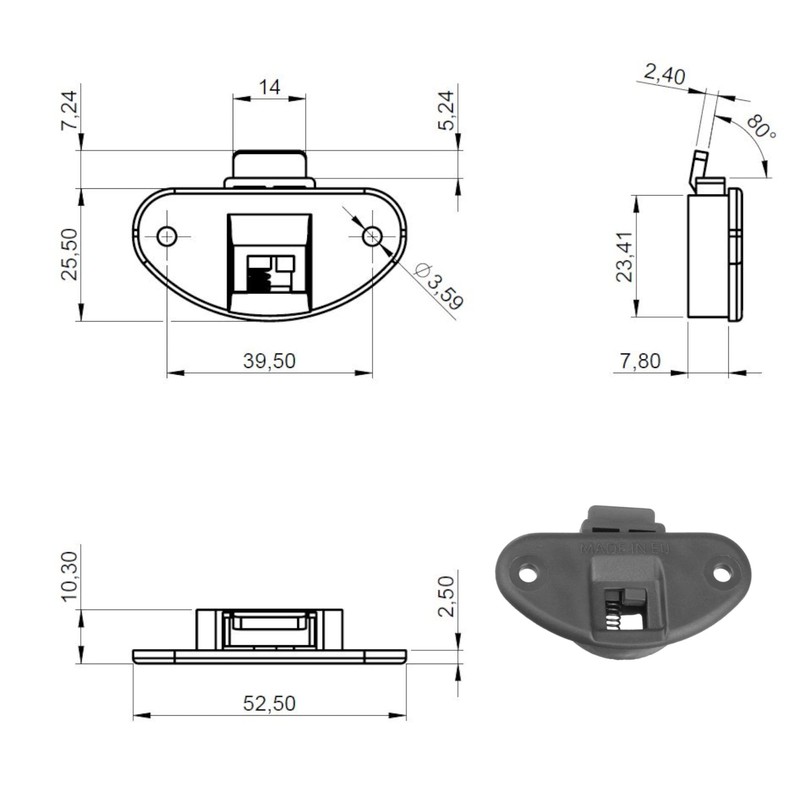 cyclingcolors 2 x Sliding Door Runners / Trolley / Cabinet