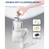BOTEMY Polished Bathroom Sink Drain Kit with Flexible Sink Drain