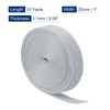 MECCANIXITY Lightweight Polypropylene Webbing Strap 1" 10 Yards Silver Grey