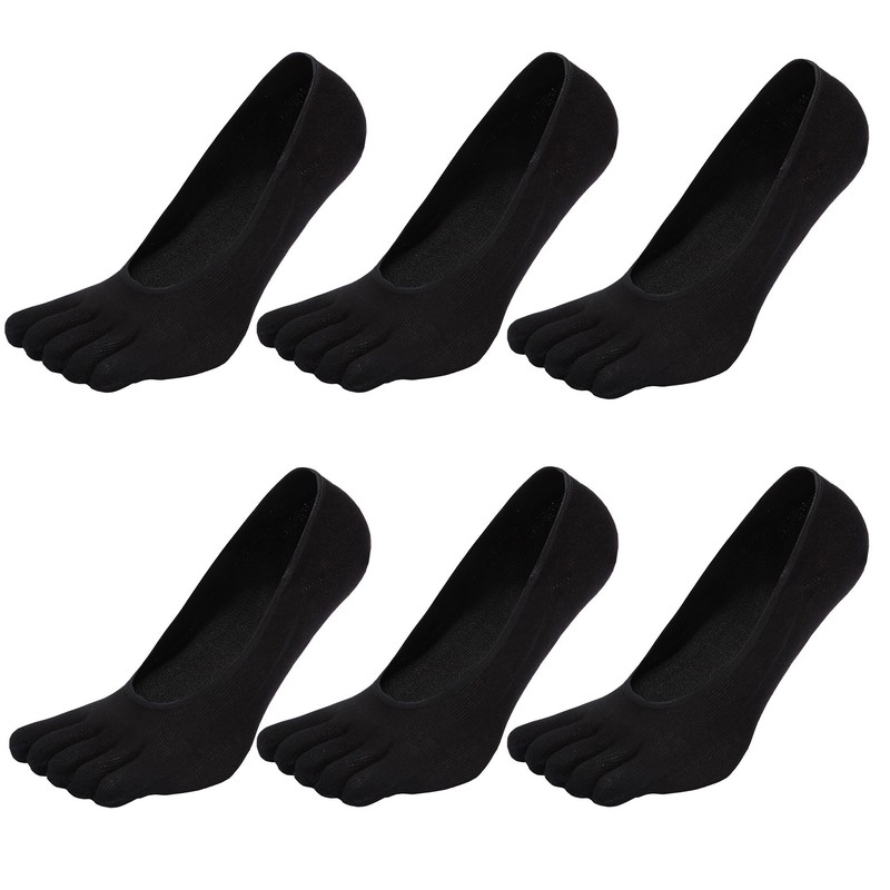 Ladies Womens Low Cut No Show Toe Socks Five Finger