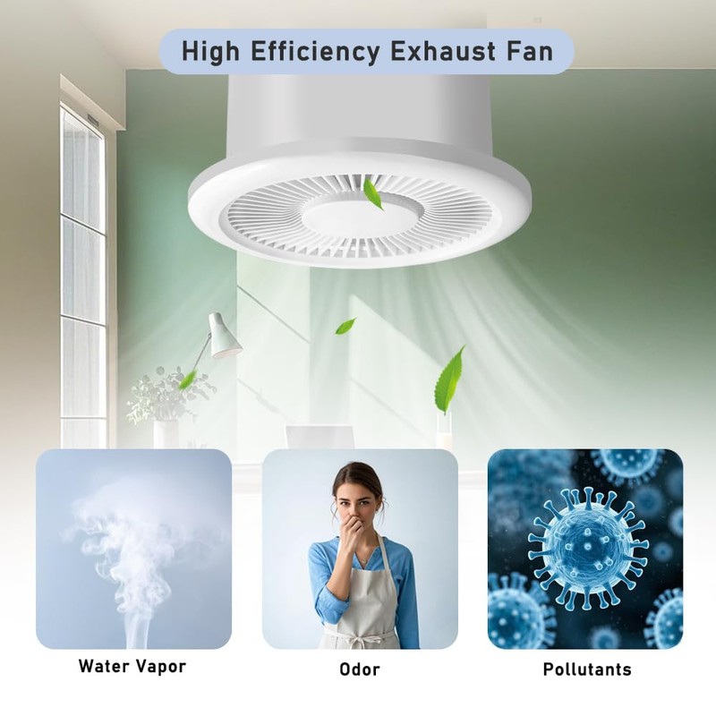 YUDEBAO exhaust fan ceiling wall window mount low noise powerful