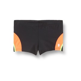 Haute Pression Boys' Swimming Shorts, Black / green / red