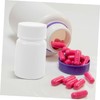 Ciieeo 20pcs Plastic Capsule Bottles with Screw Caps Portable Sample