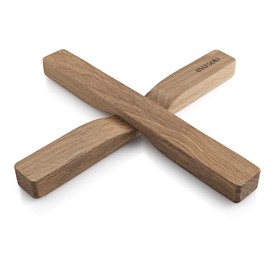 Eva Solo Magnetic Bamboo Coaster, Can Be Placed Over The Cross and Split in Two, Bamboo