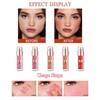 Blush Stick for Cheeks, Cream Matte Liquid Blush, Velvet Lightweight