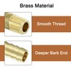 sourcing map Brass Hose Barbed Elbow Fitting 2pcs 3/8" Barbx1/8