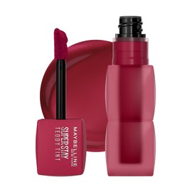 Maybelline Tinta para labios Super Stay Teddy Tint Tono Wild at Heart, 4.2ml - Tinta multiusos de larga duración, efecto mate difuminado hasta por 12H, textura suave a los labios, sin transferencias