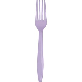 Luscious Lavender Purple Plastic Forks, 72 Count