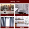 sourcing map 4pcs Stainless Steel Closet Rod Holder Set Semi-Open